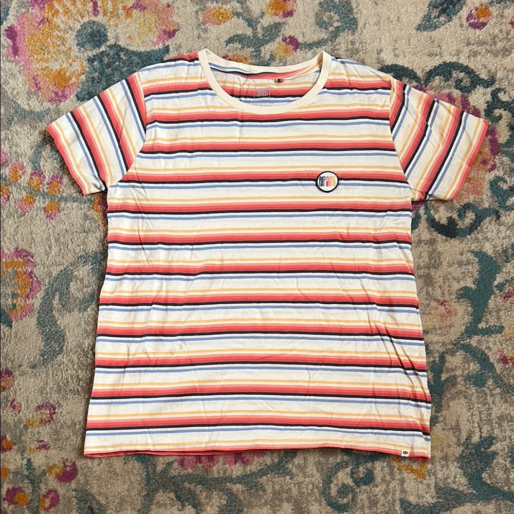 Rip Curl Women's Multicolor Striped Tee
